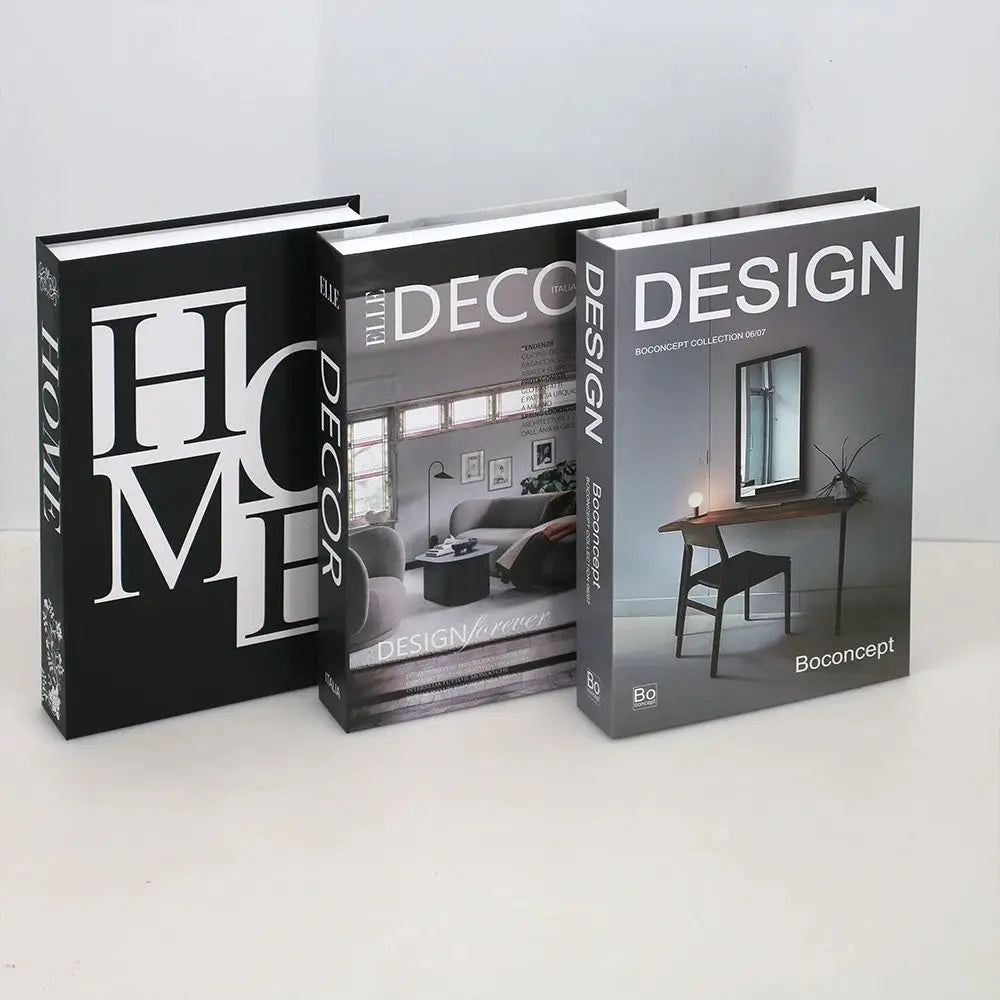 3pcs/Set Modern Fake Books Decoration White Color Simulation Book Home Decor Club Hotel Model Living Room Props Books Decor