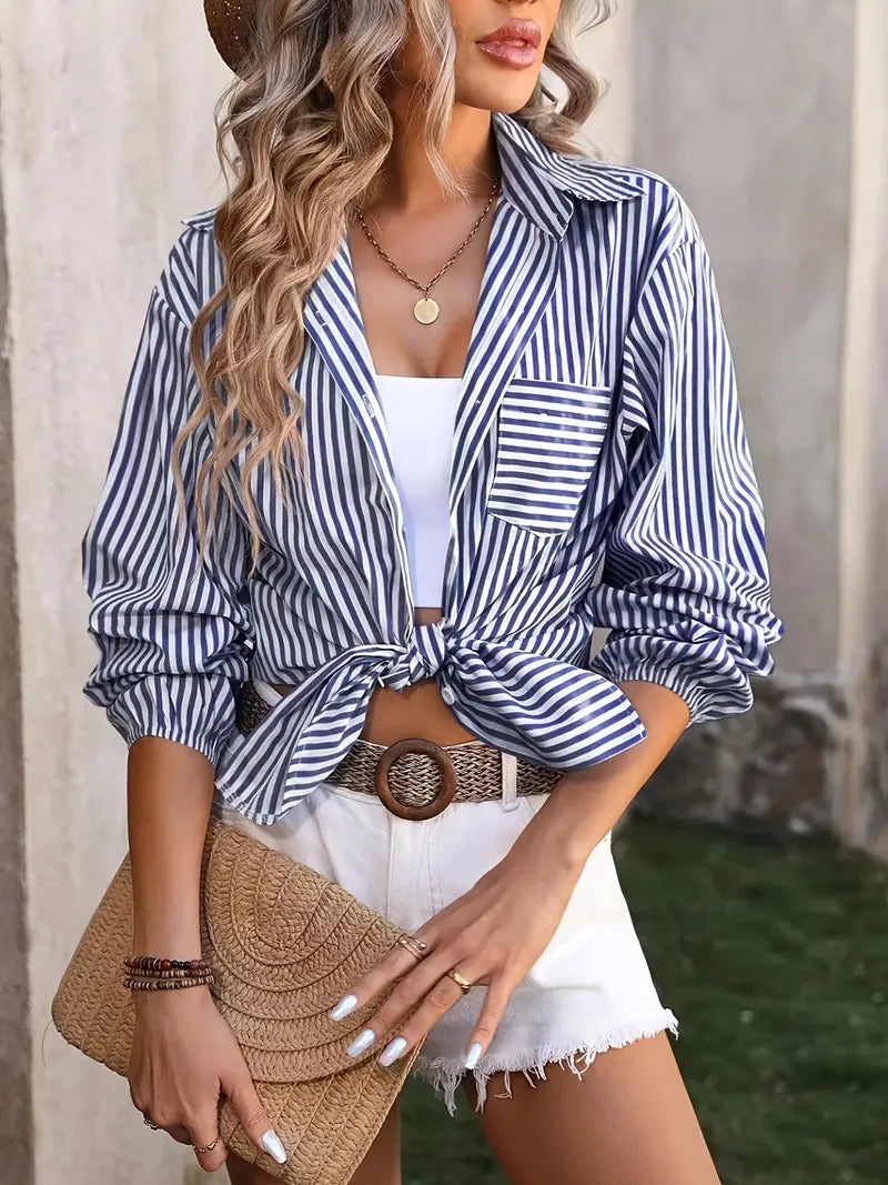 Blue Striped Shirt