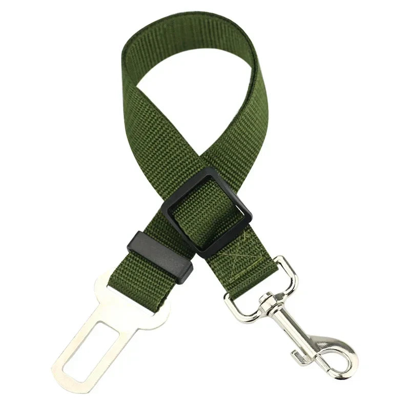 Adjustable Pet Cat Dog Car Seat Belt Pet Seat Vehicle Dog Harness Lead Clip Safety Lever Traction Dog Collars Dog Accessoires