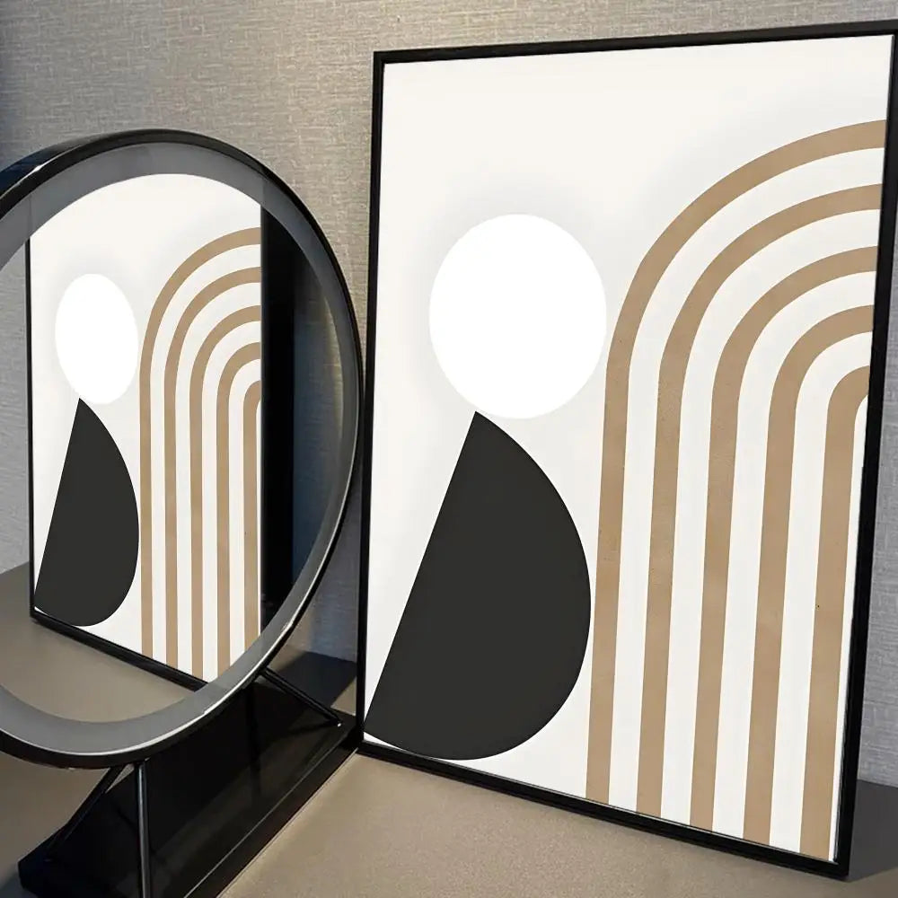 Minimalist Abstract Line Picture Whitepaper Poster Retro Kraft Paper Sticker Room Bar Cafe Decorative Painting Gaming Room Home