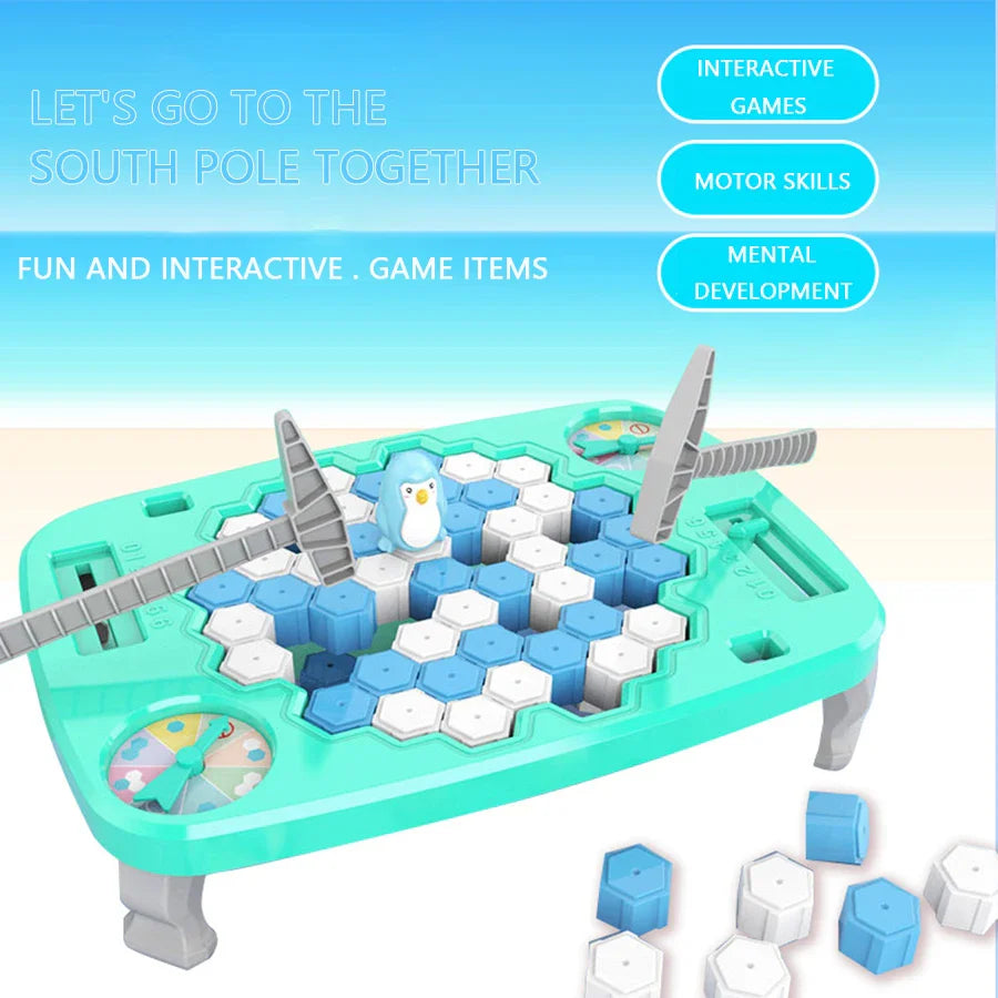 Knocking On Ice To Rescue Little Penguins, Breaking Ice Toys, Children's Puzzle, Brain Training, Parent-Child Games