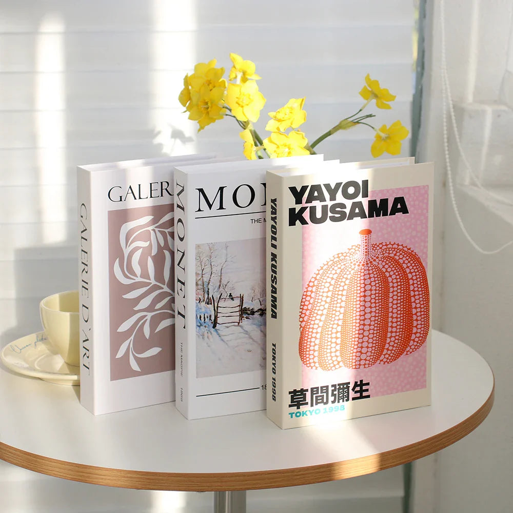 3pcs/Set Modern Fake Books Decoration White Color Simulation Book Home Decor Club Hotel Model Living Room Props Books Decor