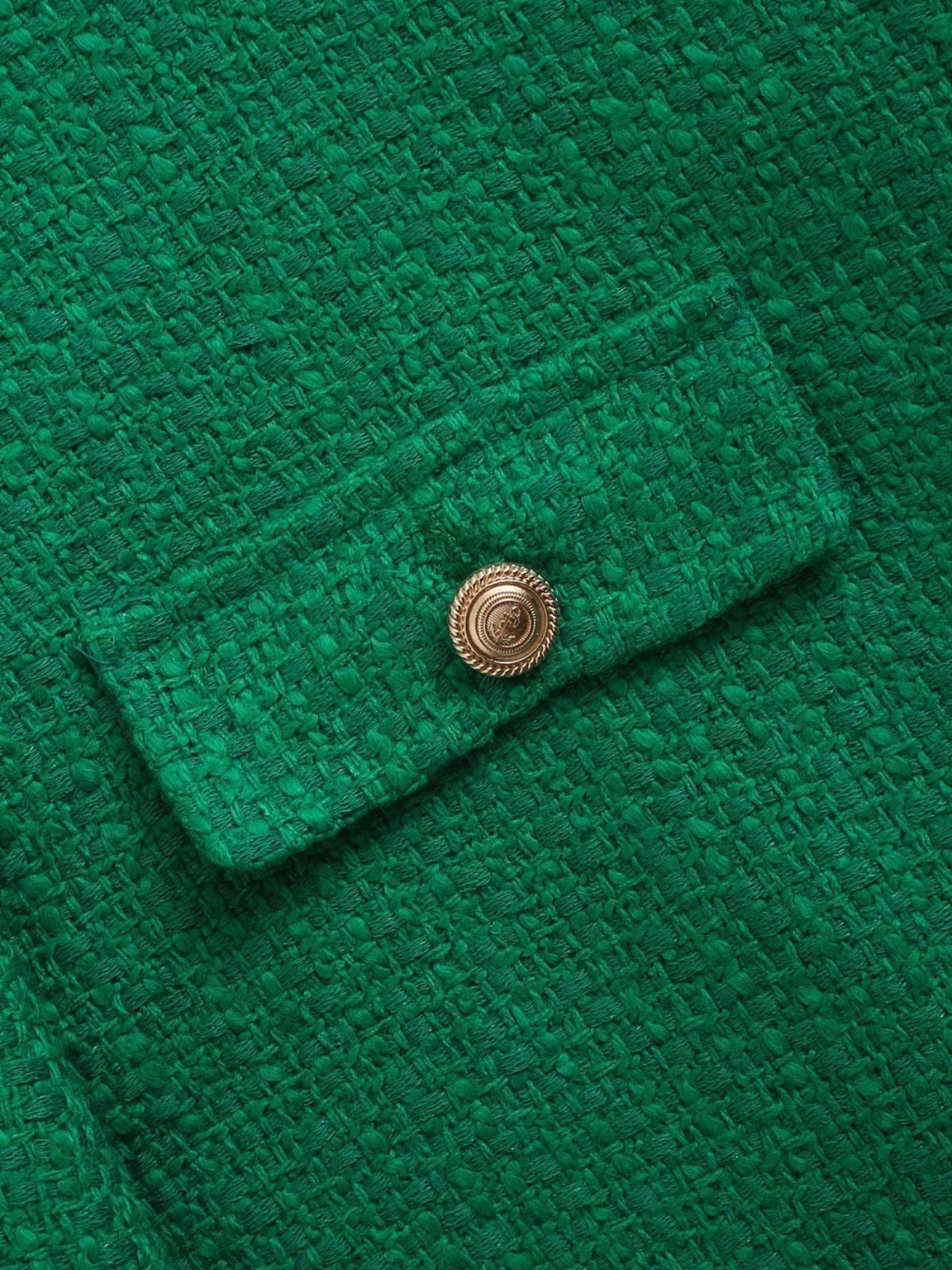 Classic Style Elegant Green Cardigan