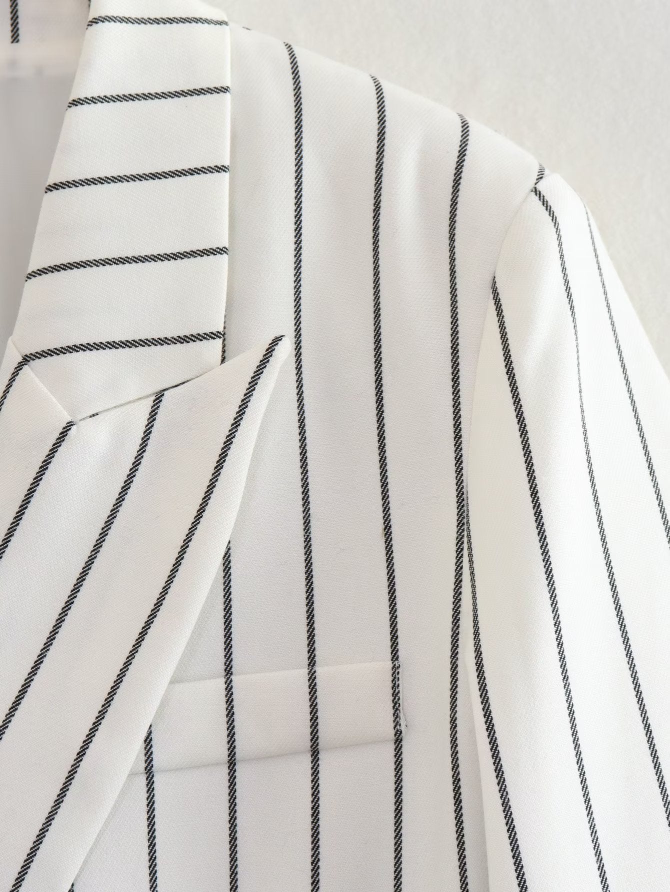 Pinstripe Single Breasted Blazer