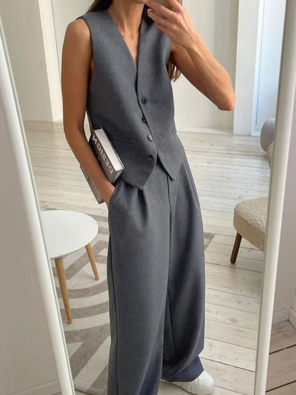 Vest & Pants Matching Suit