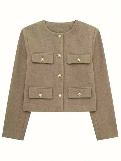 Classic Style Olive Green Cardigan