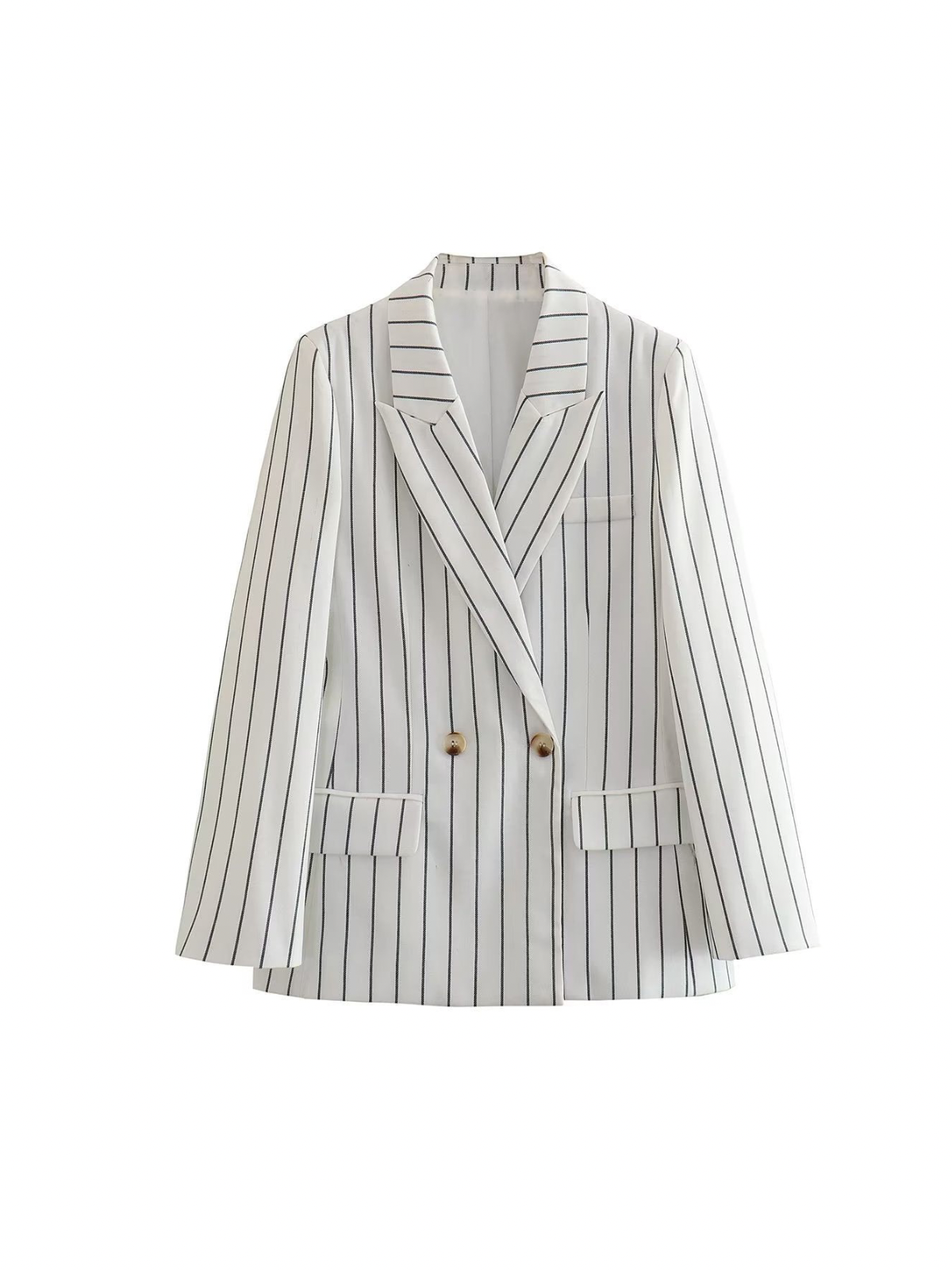 Pinstripe Single Breasted Blazer