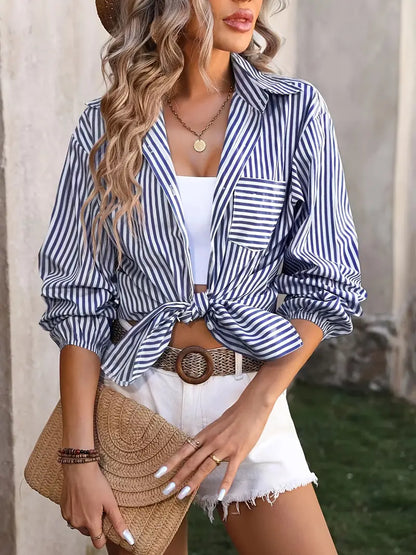 Blue Striped Shirt