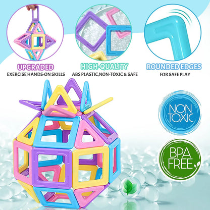 STEM Educational Magnetic Building Blocks Set for Boys & Girls Engaging Magnet set Creative Development Toy for Kids Gift