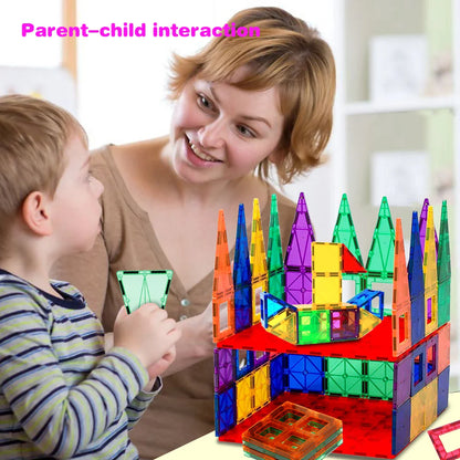 48 Magnetic Tiles Toddler Building Blocks,Magnet Montessori Children's Toys