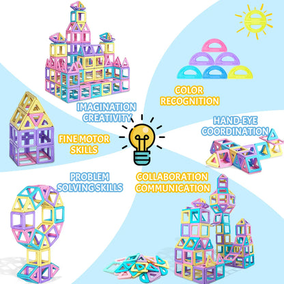 STEM Educational Magnetic Building Blocks Set for Boys & Girls Engaging Magnet set Creative Development Toy for Kids Gift