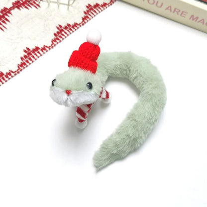 Year of The Snake Decorative Plush Toy Wrap Around Arm Little Snake Stuffed Plush Doll Soft Cute Green Snake Animal Doll Gifts