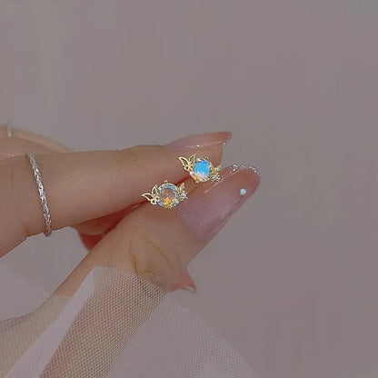 Sweet Lovely Orange Cherry Hypoallergenic Ear Piercing Stud Earrings for Women Fruit Small Earrings for Jewelry Unique Gifts