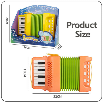 Toy Accordion 10 Keys 8 Bass Accordions for Kids Musical Instrument Educational Toys Gifts for Toddlers Beginners Boys Girls