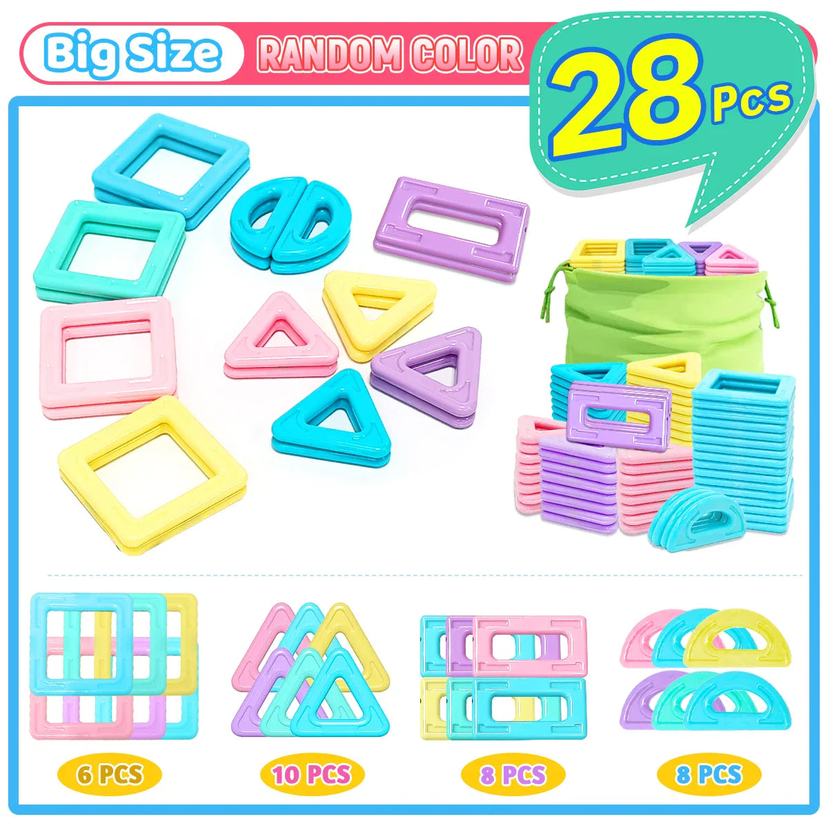 STEM Educational Magnetic Building Blocks Set for Boys & Girls Engaging Magnet set Creative Development Toy for Kids Gift