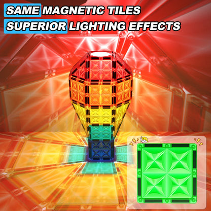 36pcs Magnetic Tiles Toddlers Toys, Magnet Building Blocks for Kids Ages 3+, Christmas Gifts for Boys & Girls