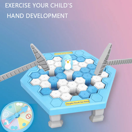 Knocking On Ice To Rescue Little Penguins, Breaking Ice Toys, Children's Puzzle, Brain Training, Parent-Child Games