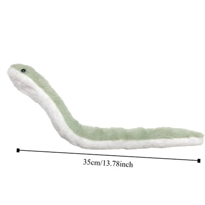 Year of The Snake Decorative Plush Toy Wrap Around Arm Little Snake Stuffed Plush Doll Soft Cute Green Snake Animal Doll Gifts